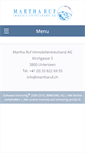 Mobile Screenshot of martharuf.ch